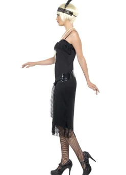 Sukienka FLAPPER czarna + pasek