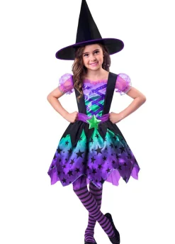 Sukienka na Halloween dla dziewczynki WIEDŹMA 3-4 lata