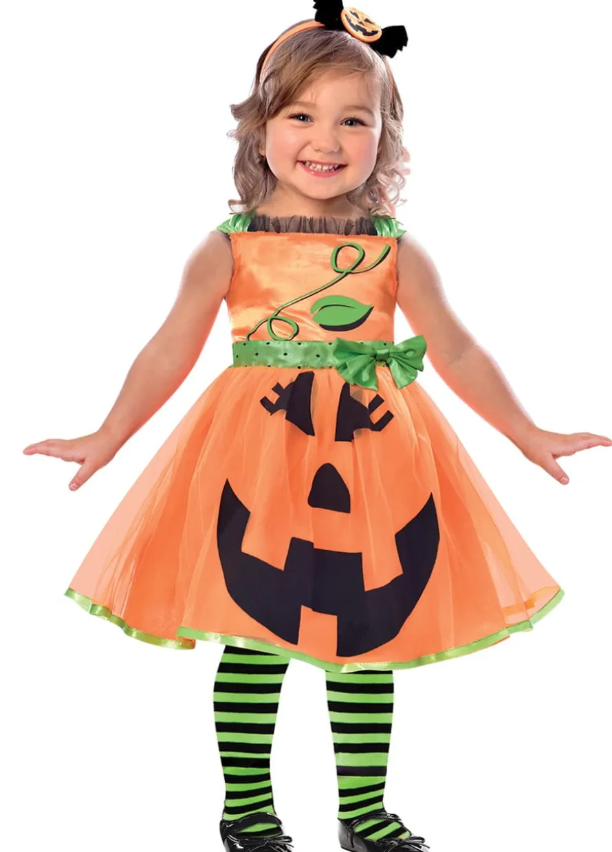 Sukienka na Halloween STRÓJ DYNIA dla dziewczynki