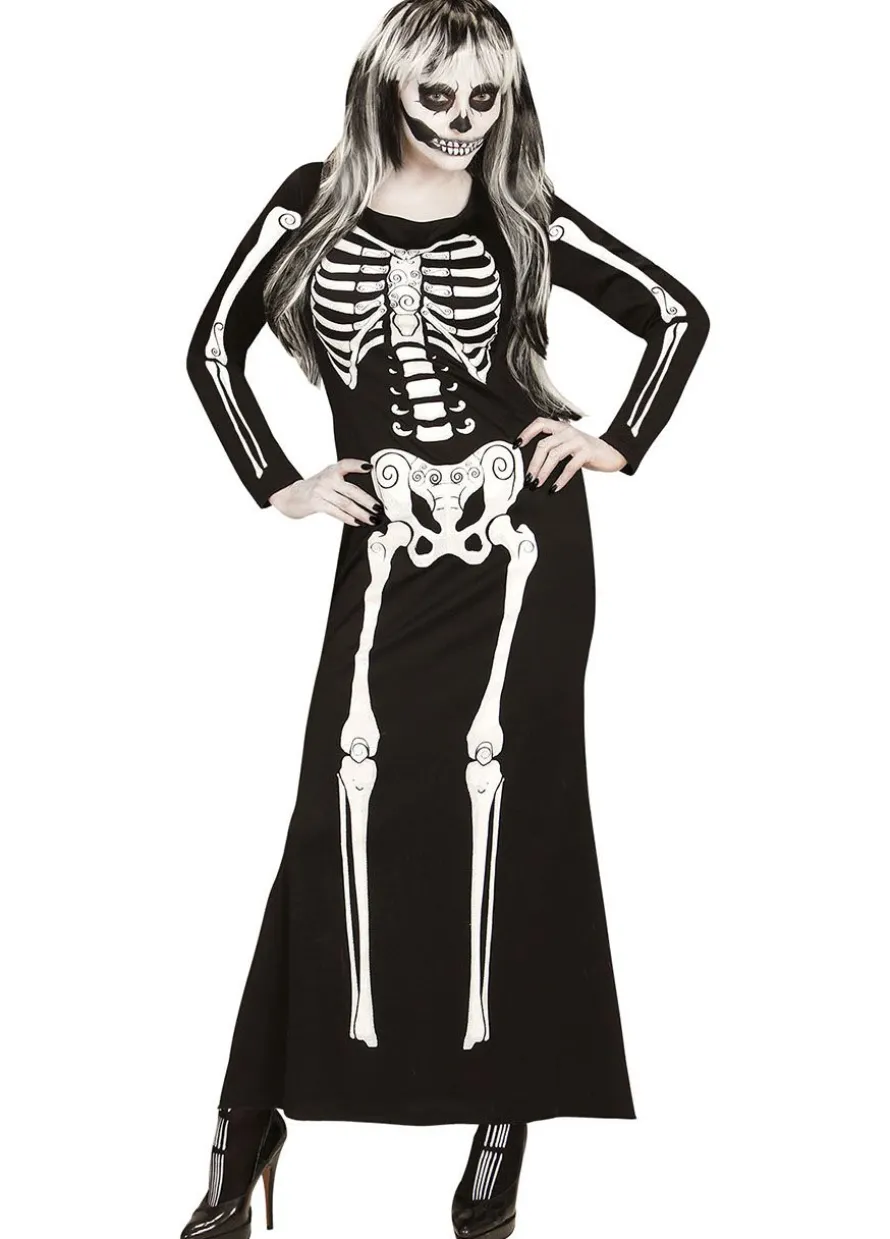 Sukienka SZKIELET kostium halloween damski - S