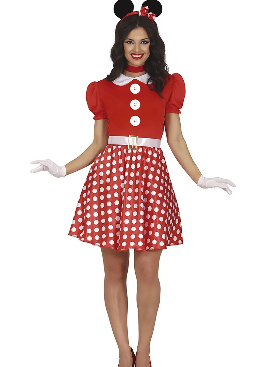 Sukienka w groszki STRÓJ MYSZKI MINNIE