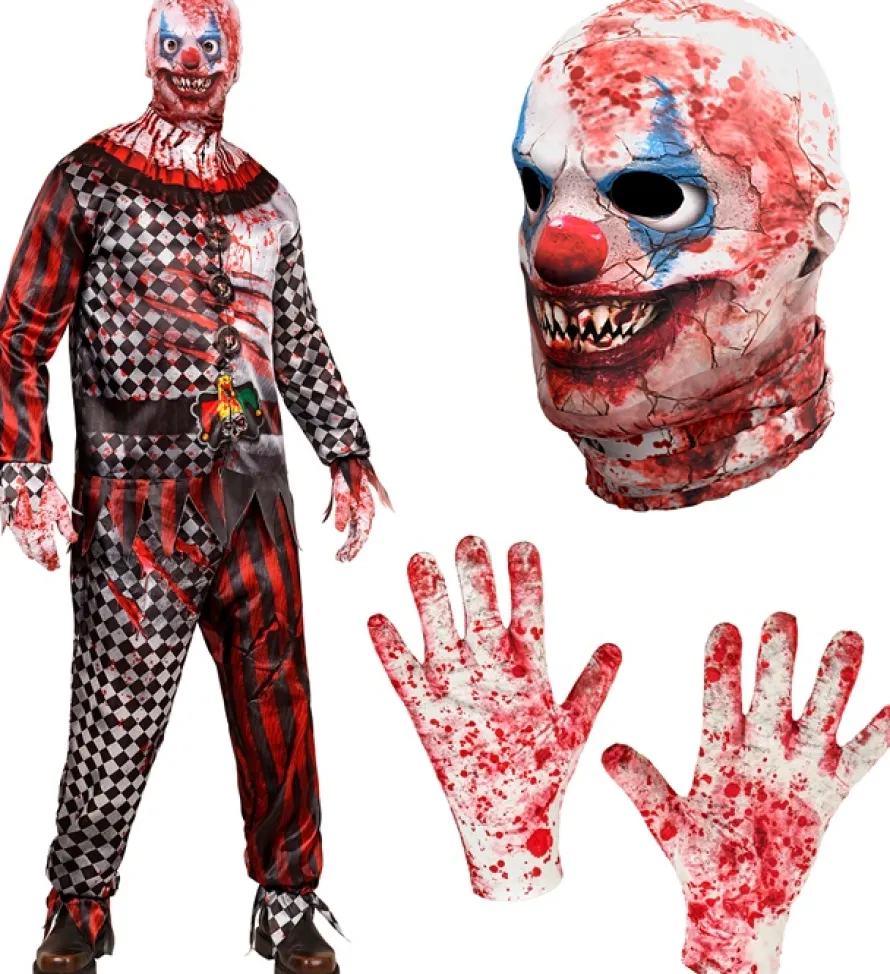 Szybki strój na Halloween KLAUN dla dorosłych