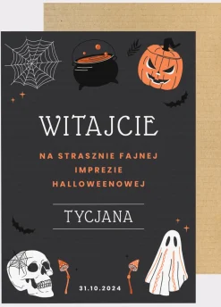 Tablica powitalna DEKORACJA NA IMPREZĘ HALLOWEENOWĄ