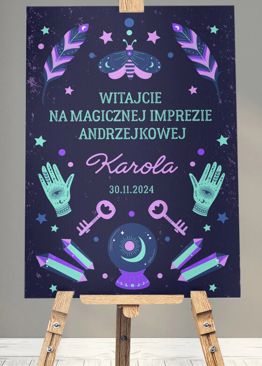Tablica powitalna DEKORACJA ANDRZEJKOWA