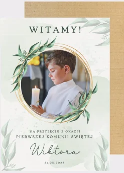 Tablica powitalna NA KOMUNIĘ ŚWIĘTĄ