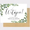 Tablica powitalna WESELE boho personalizowana
