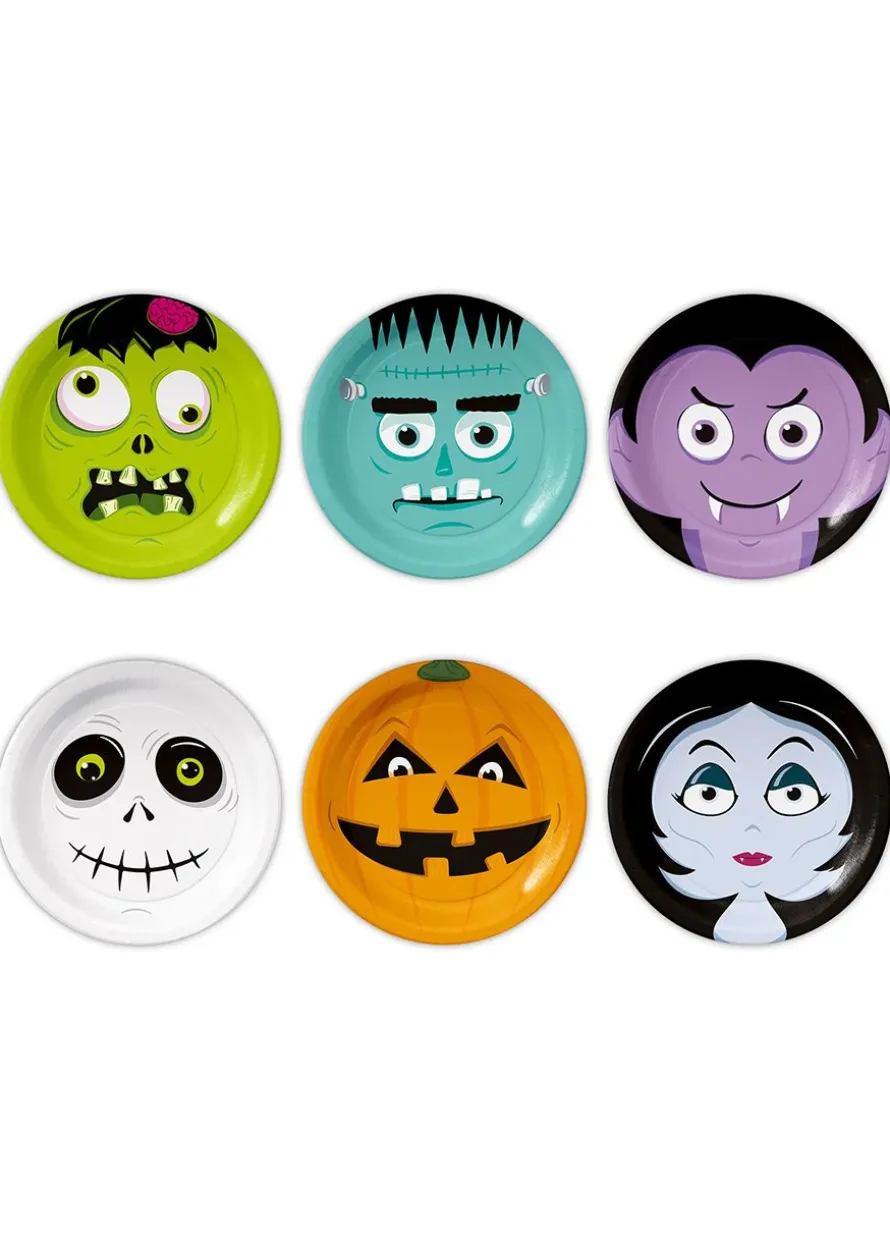 Talerzyki halloween MONSTERS (6szt.)