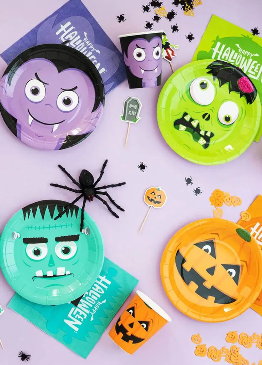 Talerzyki halloween MONSTERS (6szt.)