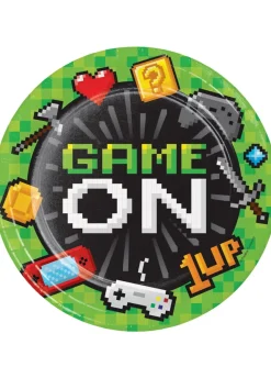 Talerzyki jednorazowe dla dzieci GAME ON 23cm (8szt.)