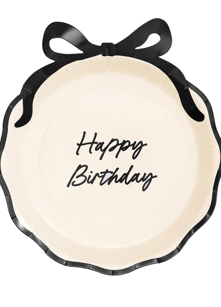 Talerzyki jednorazowe urodzinowe HAPPY BIRTHDAY (6szt)