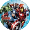 Talerzyki jednorazowe z superbohaterami AVENGERS 23cm (8szt.)