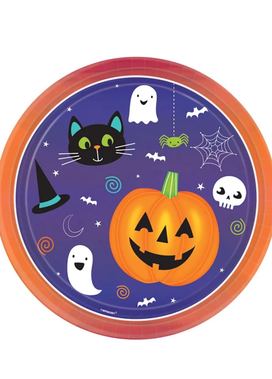 Talerzyki na Halloween HALLOWEEN FRIENDS 23cm (8 szt.)