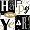 Talerzyki na Sylwestra NEW YEAR 26cm (8szt.)
