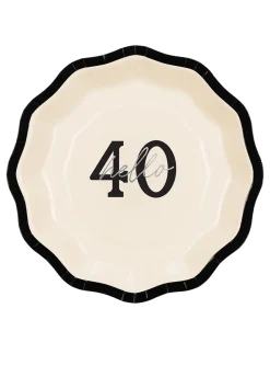 Talerzyki na 40 urodziny HELLO 40 (6szt.)