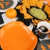 Talerzyki papierowe DYNIA talerzyki halloweenowe