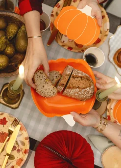 Talerzyki papierowe DYNIA talerzyki halloweenowe