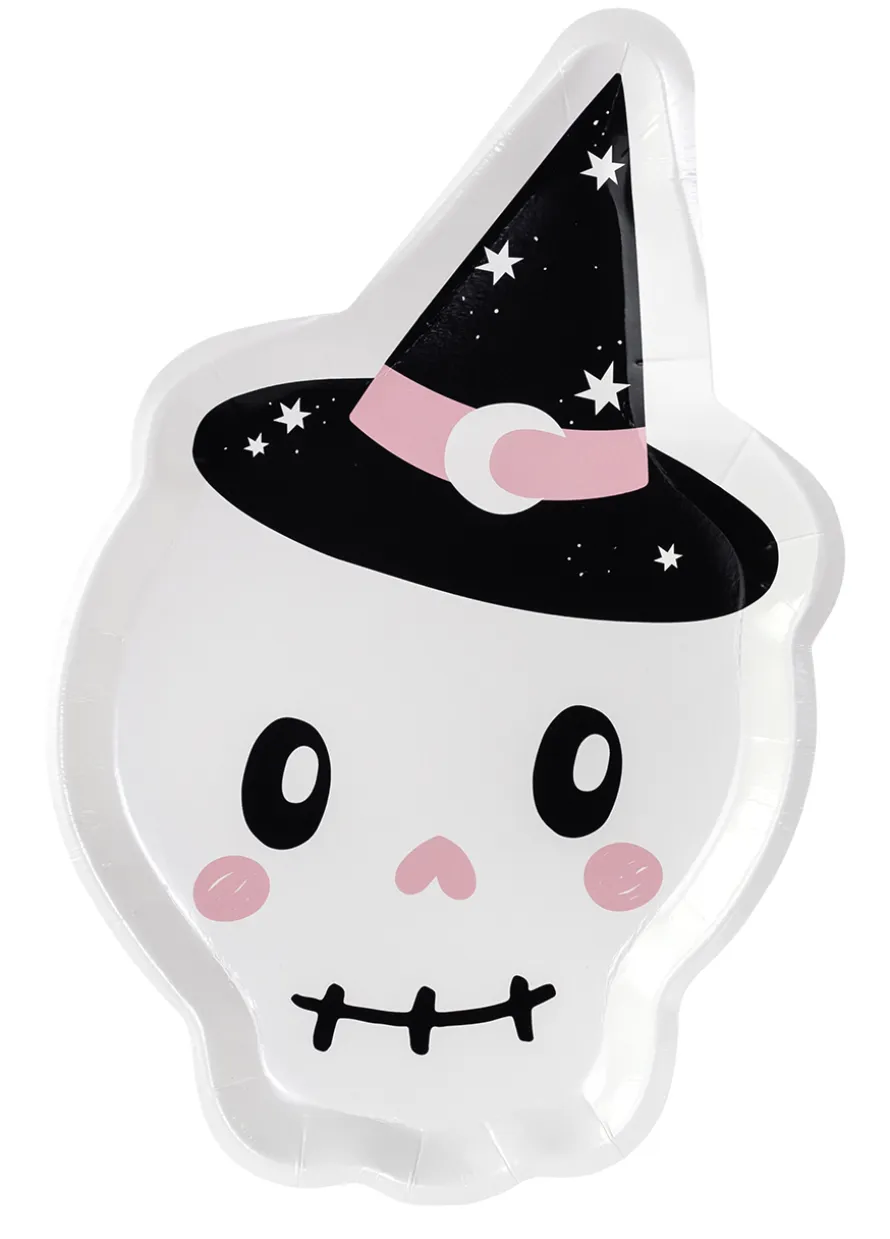 Talerzyki papierowe halloween CZASZKA 6 szt.