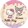 Talerzyki papierowe HELLO KITTY I KUROMI (8szt.)