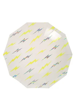 Talerzyki papierowe z nadrukiem ZAP! SUPERBOHATER 18cm (8szt.)