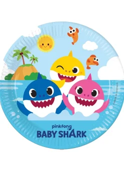Talerzyki urodzinowe BABY SHARK dla dzieci 23cm (8szt.)