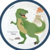 Talerzyki urodzinowe dla dzieci SZCZĘŚLIWY DINOZAUR 23cm (8szt.)