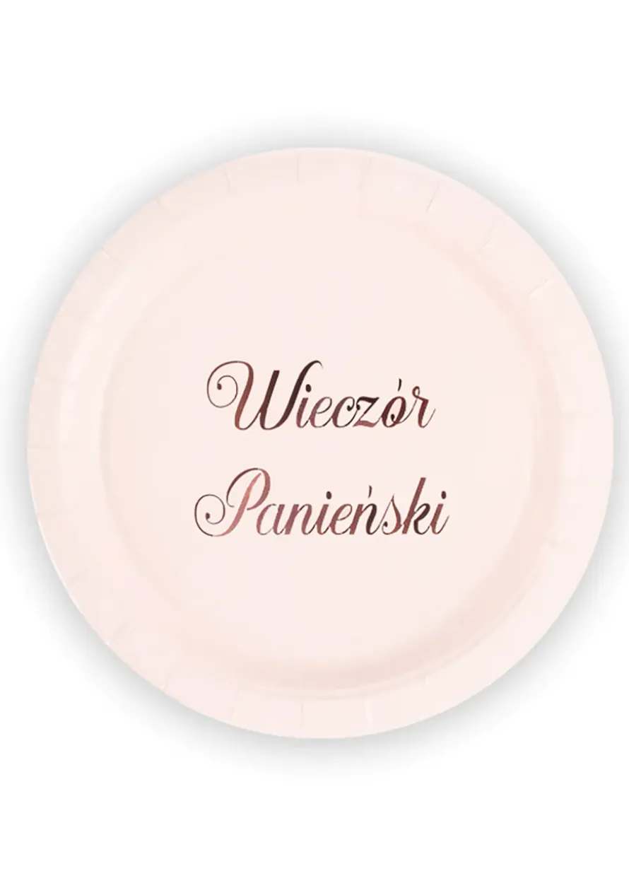 Talerzyki Wieczór Panieński papierowe
