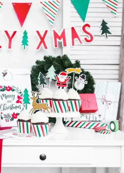 Taśma dekoracyjna MERRY XMAS mix (4szt.)