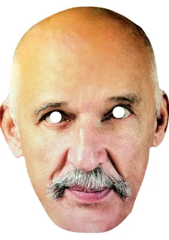 Tekturowa maska JANUSZ KORWIN-MIKKE twarz polityka