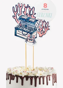 Topper na tort personalizowany SYRENKI