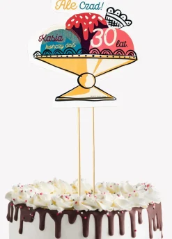 Topper na tort personalizowany ICE BABY dekoracja na tort urodzinowy