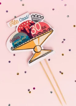 Topper na tort personalizowany ICE BABY dekoracja na tort urodzinowy