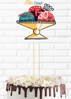 Topper na tort personalizowany ICE BABY dekoracja na tort urodzinowy