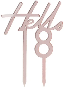 Topper na tort 18 urodziny HELLO 18