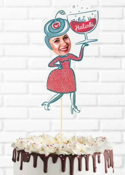 Topper personalizowany na tort BIBA