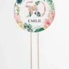Topper 50 urodziny KWIATY