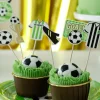 Toppery na tort FOOTBALL 6 szt.
