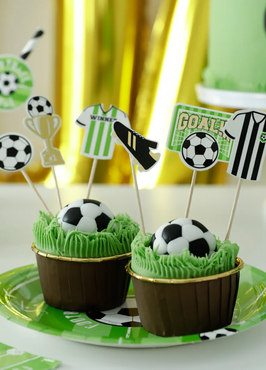 Toppery na tort FOOTBALL 6 szt.