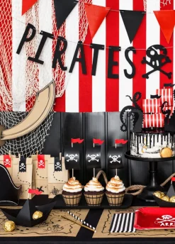 Torebki papierowe na prezent PIRACI (6szt.)