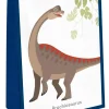 Torebki papierowe na upominki SZCZĘŚLIWY DINOZAUR (4szt.)