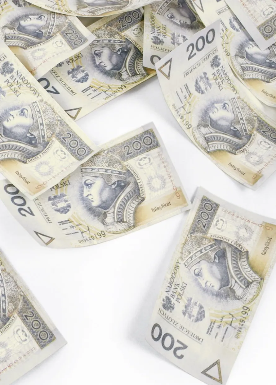 Tuba strzelająca KONFETTI BANKNOTY 60cm