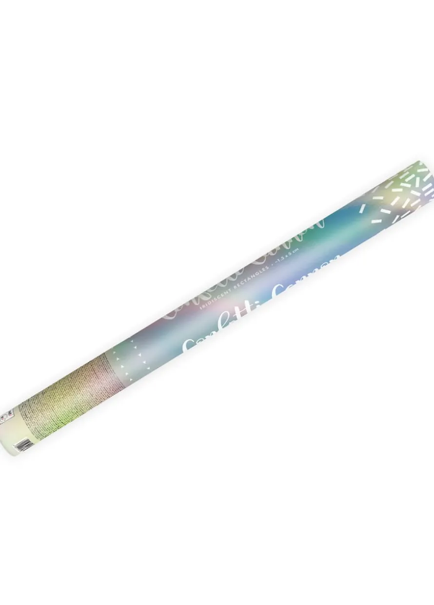 Tuba strzelająca konfetti opalizująca 60 cm