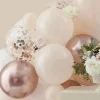 Łuk balonowy ELEGANT peach & rose gold