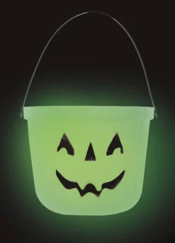 Wiaderko na Halloween ŚWIECĄCE W CIEMNOŚCI
