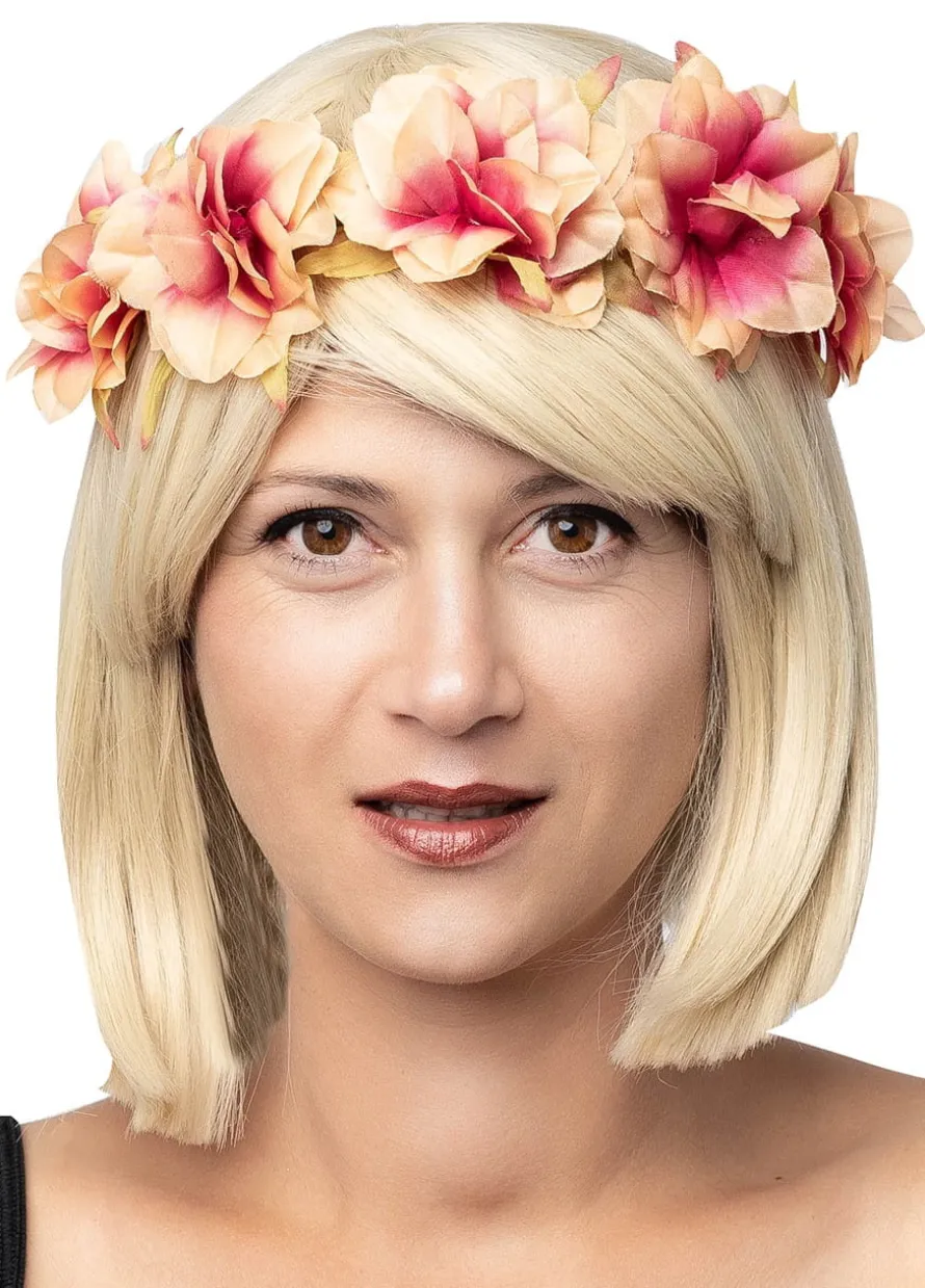 Wianek na głowę boho PASTELOWE KWIATY