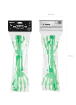 Świecące w ciemności RĘCE KOŚCIOTRUPA dekoracja halloweenowa
