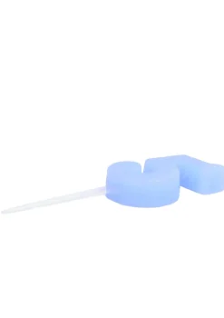 Świeczka na tort CYFRA 5 niebieska