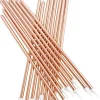 Świeczki długie złote ROSE GOLD (16szt.)