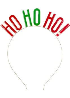 Świąteczna opaska HO HO HO metalowa