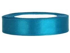 Wstążka satynowa turkusowa 12mm/25m