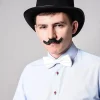 Wąsy sztuczne ZESTAW różne rodzaje (6szt.)